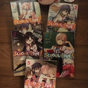 School Live manga set volume 1 through 5